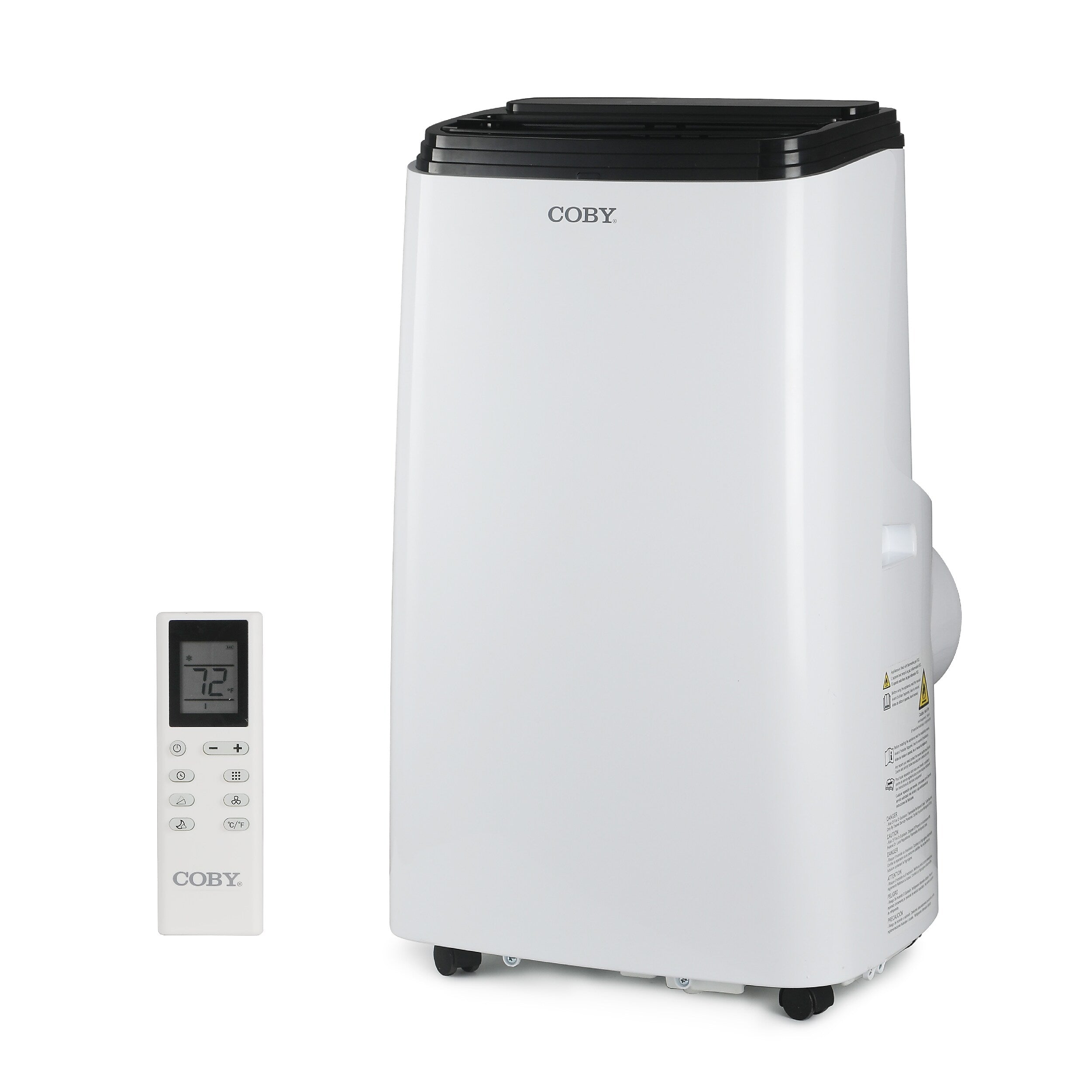 Coby 115-Volt 12,000 BTU (8,1500 BTU DOE) Portable Air Conditioner, with Remote, White (CBPAC815)