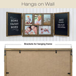 Excello Global Products Barndoor Picture Frame with Chalkboard, Brown (EGP-HD-0413)