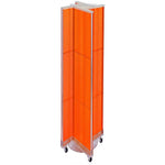 Azar Displays 13.5" x 60" Plastic Pegboard Floor Display Pinwheel, Orange (700461-ORG)