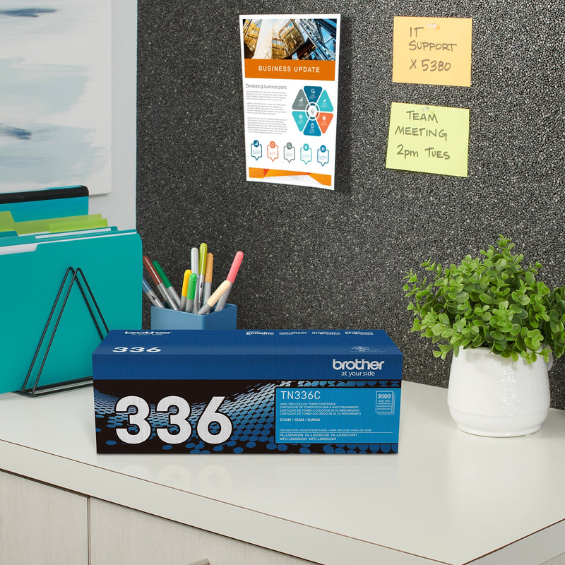 Brother TN-336 Cyan High Yield Toner Cartridge   (TN336C)