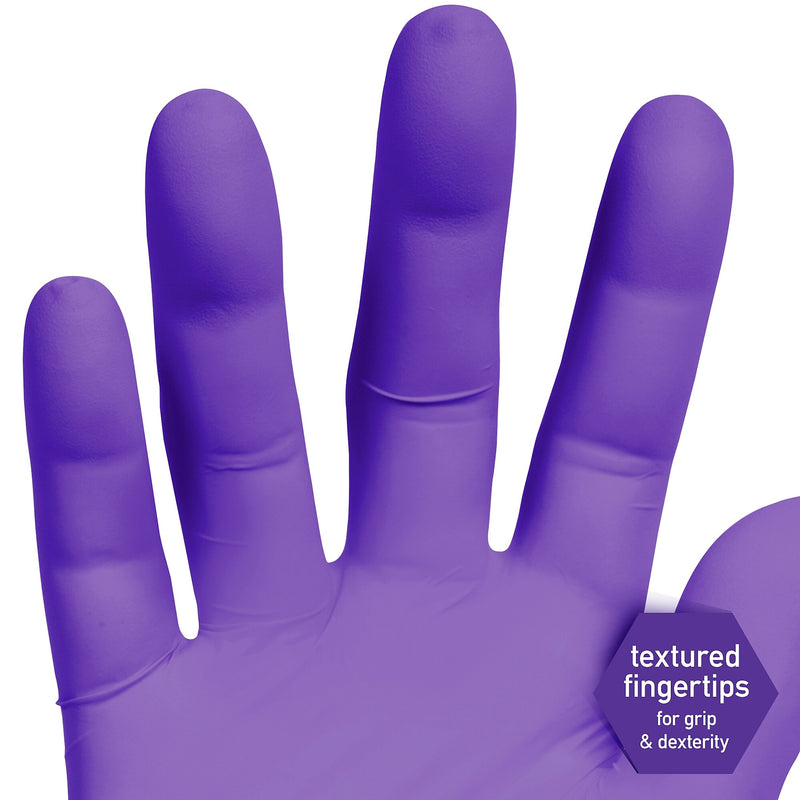 Kimberly-Clark Powder Free Nitrile Gloves, Small, Purple, 100 Gloves/Box, 10 Boxes/Carton (55081)
