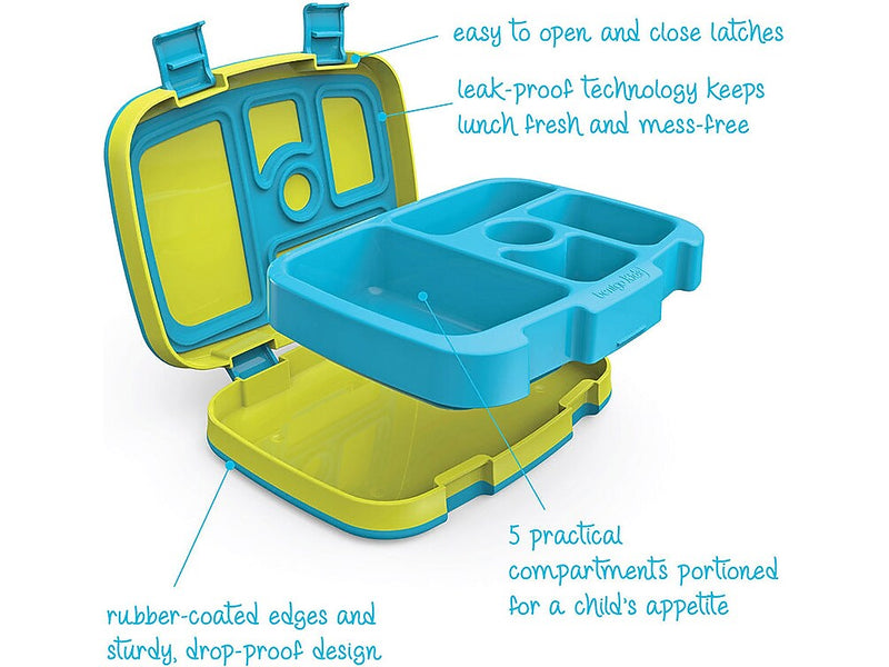 bentgo Brights Kids Bento Box, 5-Compartment, Citrus Yellow, 19 oz. (BGOBRTS-C)