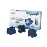 108r00723 Solid Ink Stick, 3,400 Page-Yield, Cyan, 3/box