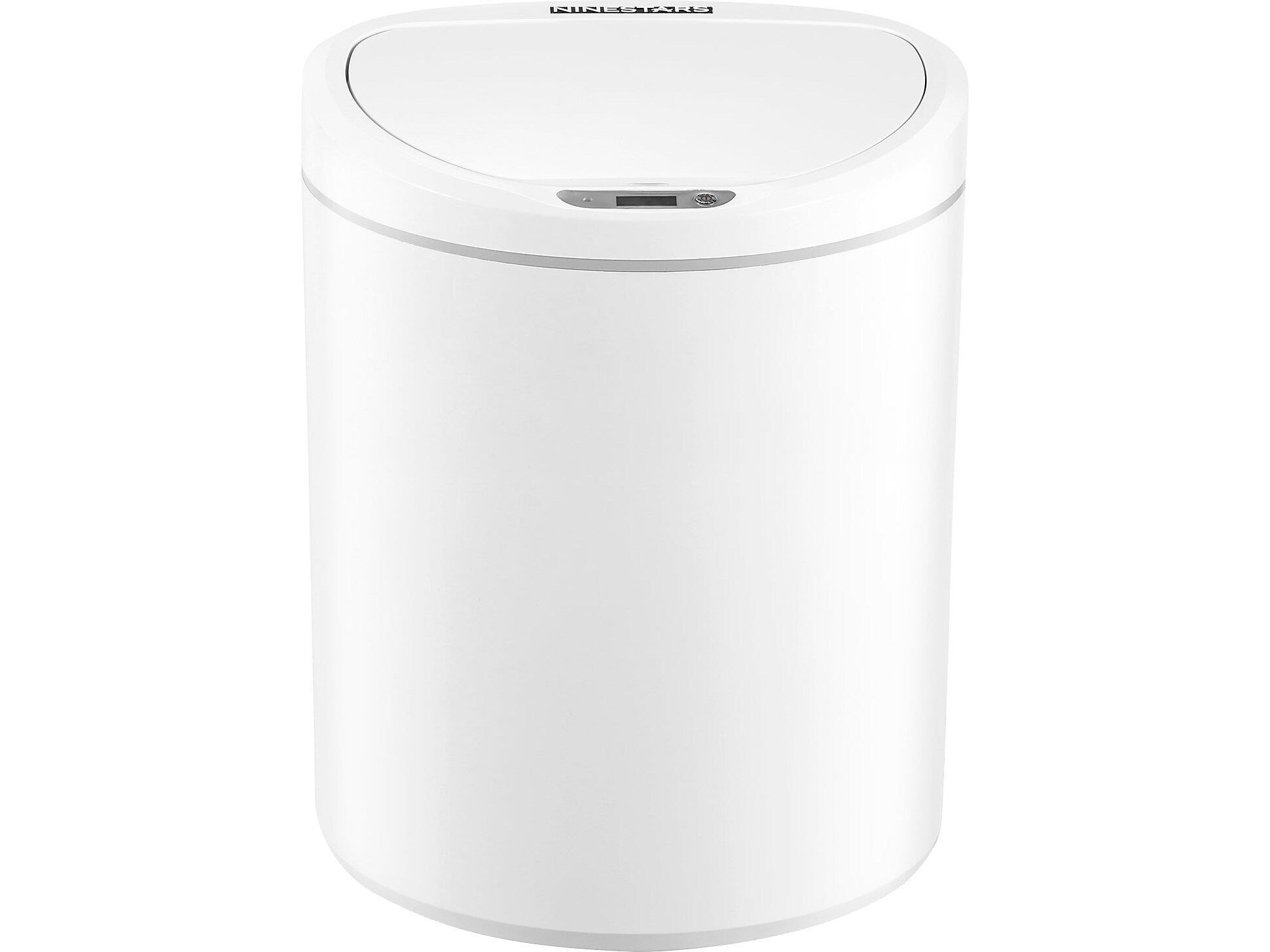 Nine Stars Plastic Sensor Trash Can, 2.6-Gallon, White (DZT-10-29)
