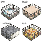 mDesign Steel Organizer, Matte Black (25932)