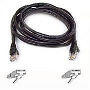Belkin Cat6 Cable, RJ-45 Male, RJ-45 Male, 10ft, Black