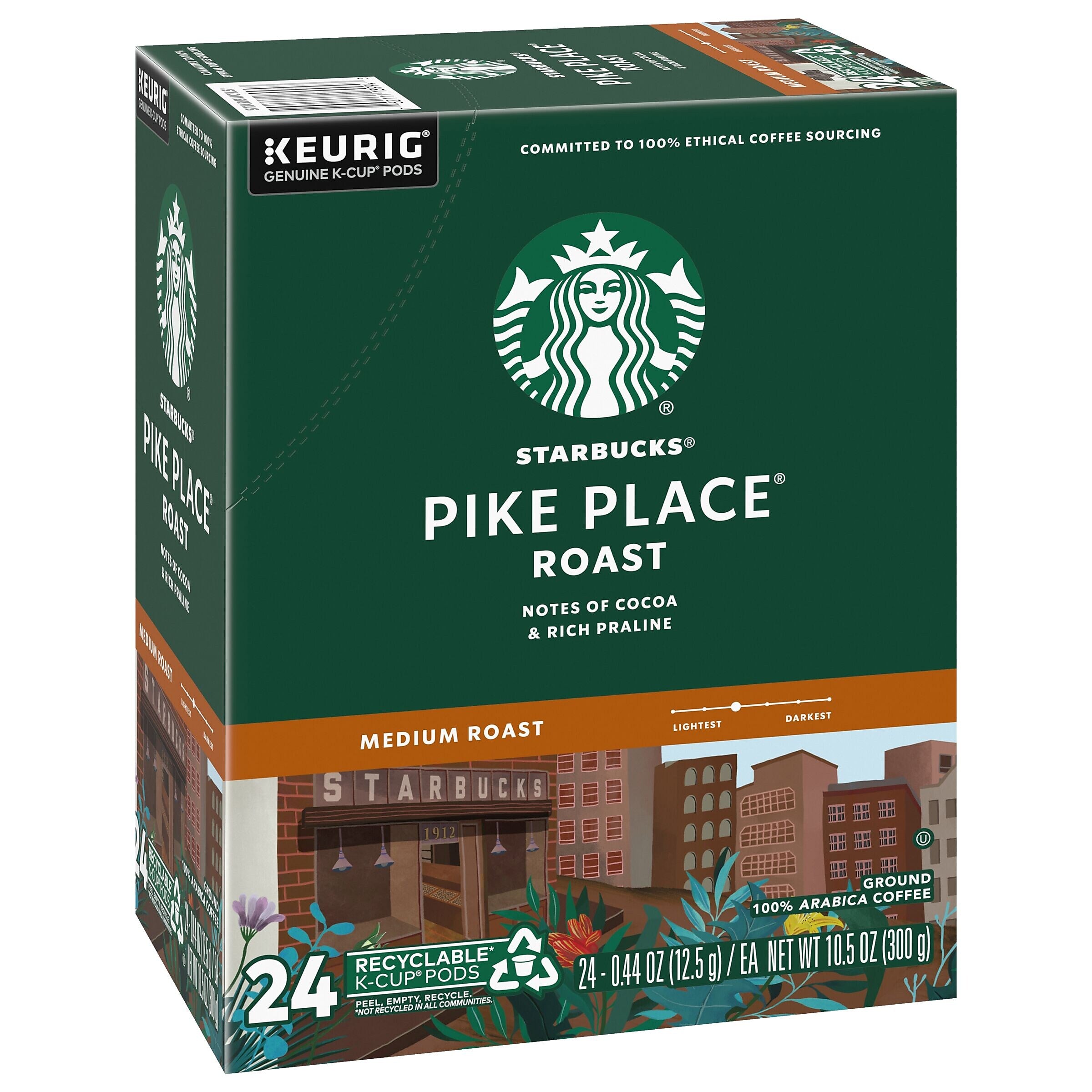 Starbucks Pike Place Coffee Keurig® K-Cup® Pods, Medium Roast, 24/Box (SBK18994)