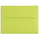 JAM Paper A6 Booklet Envelope 4 3/4" x 6 1/2", Ultra Lime Green, 100/Pack (52610d)