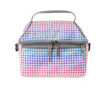 L.L.Bean Flip-Top Insulated Lunch Box, 3-Compartment, Rainbow Dots (1000135103)