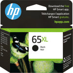 HP 65XL Black High Yield Ink Cartridge, Prints up to 300 Pages (N9K04AN#140)