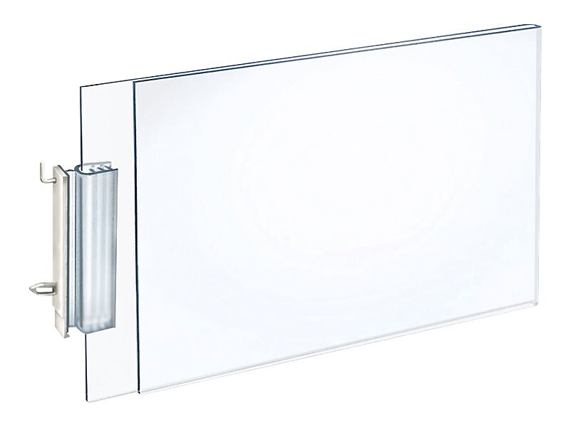 Azar Sign Holder, 7.75" x 5", Horizontal, Wall Mounted, Clear, Acrylic, 10/Pack (103323)