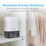 Pure Enrichment PureDry Elite Portable Dehumidifier, 2-Speed, White (PEDEH2L)