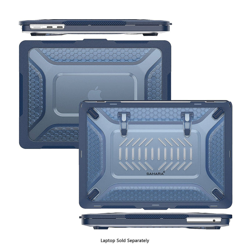 SaharaCase Raider Ultra-Duty Series 16" Laptop Case with Stand, Shock Absorbing, Midnight Blue (LT00065)