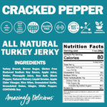 Field Trip Cracked Pepper Turkey Jerky, 1 oz., 12/Carton (FLD00508)