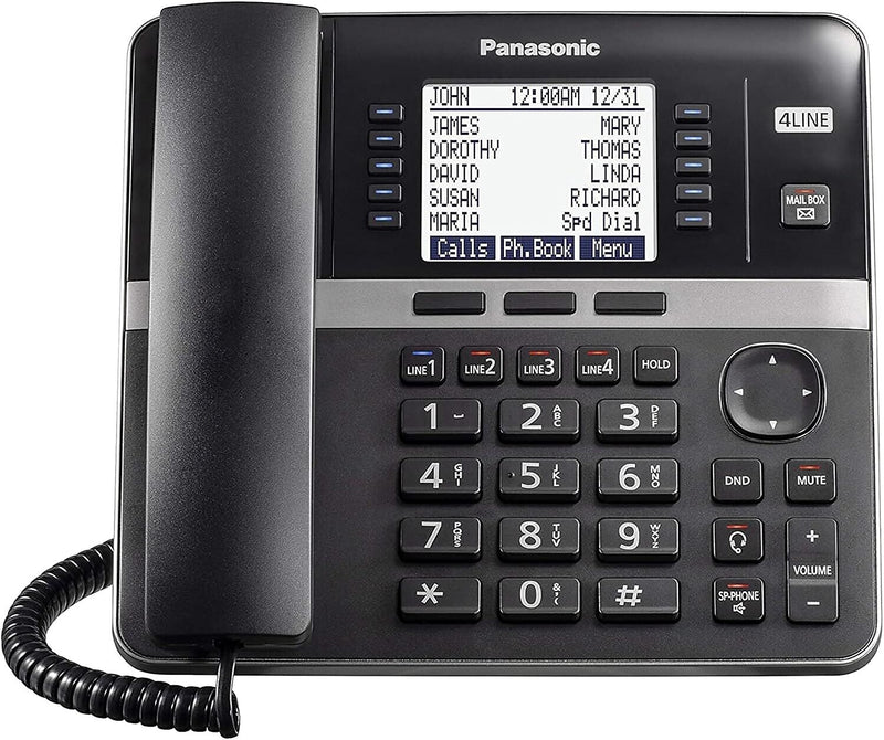 Panasonic KX-TGWA40 Corded Speakerphone Office Phone Extension Accessory, Black (KX-TGWA40B)