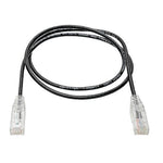 Tripp Lite 3' CAT-6 Ethernet Cable, 28 AWG, Black (N201-S03-BK)