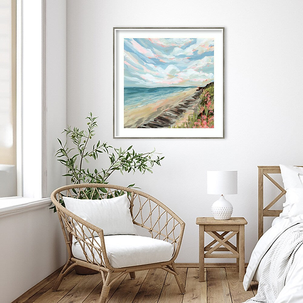 Amanti Art Connecticut by Emily Kenney Wood Framed Wall Art Print, 33" x 33" (A42677158457)