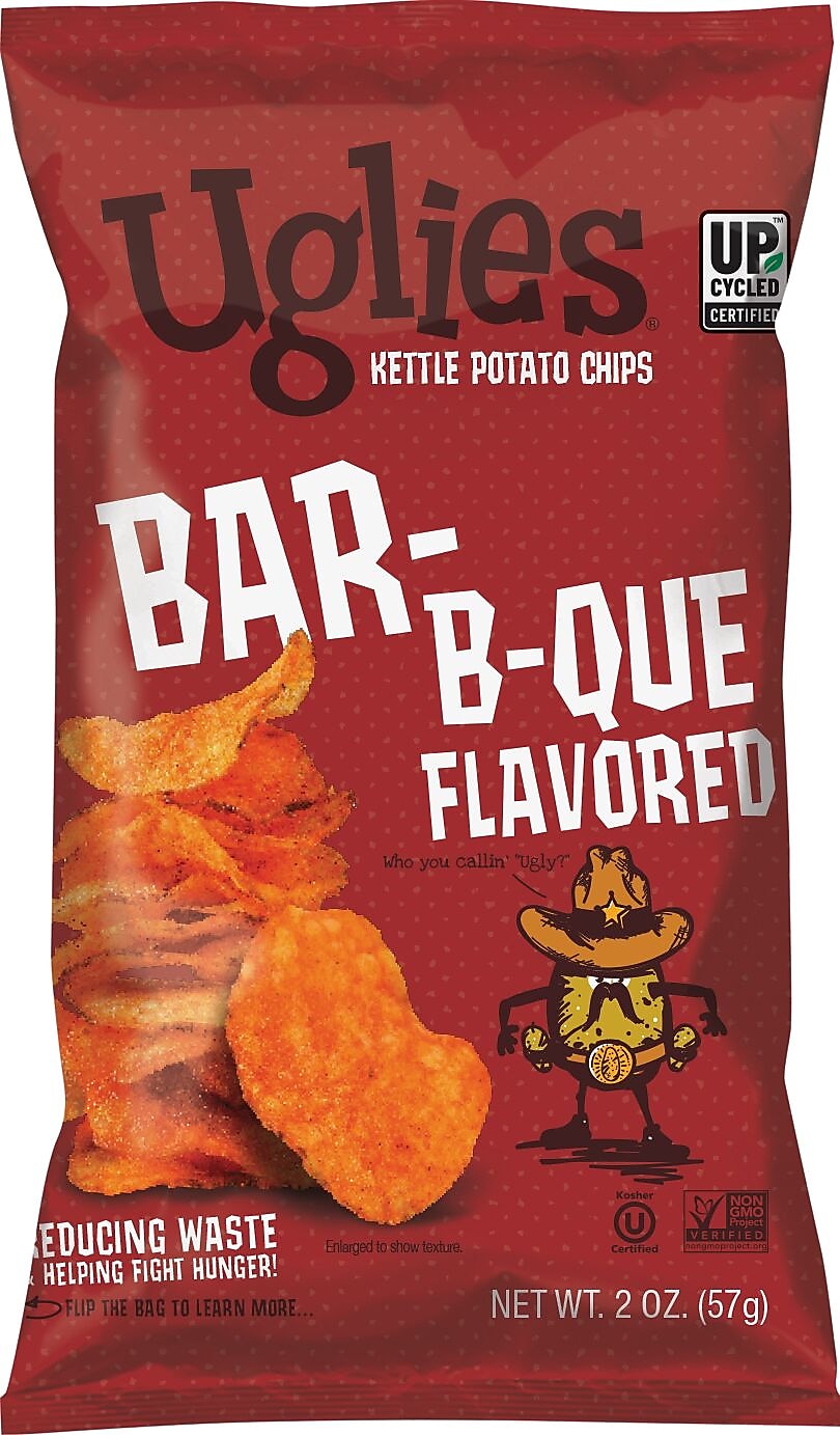 Uglies Gluten-Free Barbecue Kettle Potato Chips, 2 oz., 24 Bags/Carton (26103)