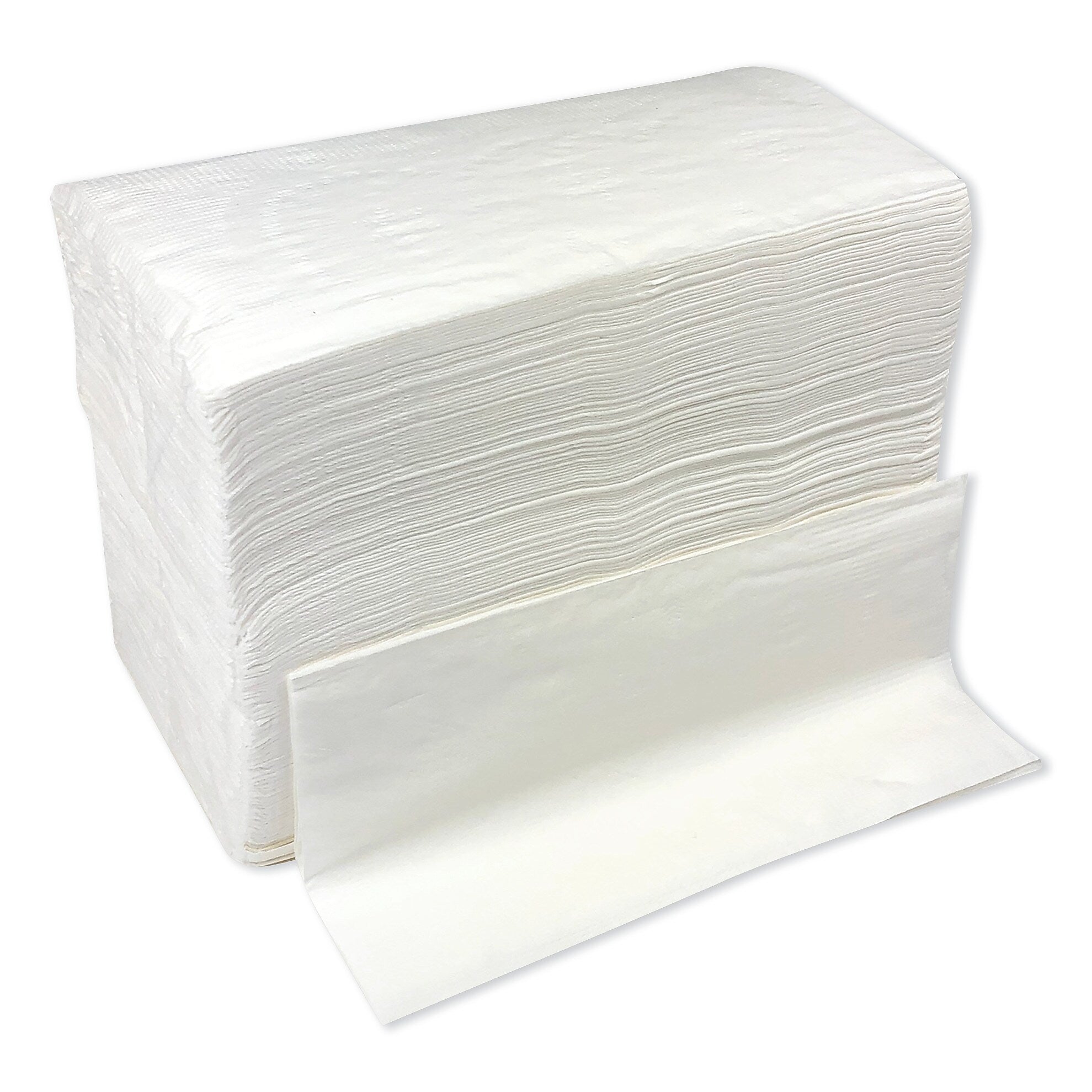 GEN Dinner Napkins, 2-Ply, 14.50"W x 16.50"D, White, 3000/Carton (GEN15X17DINW)