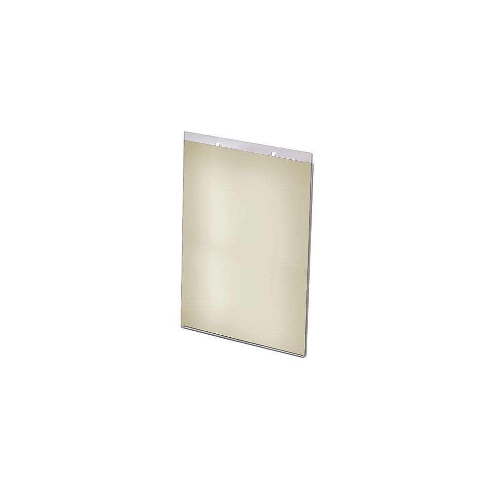Azar Sign Holder, 5.5" x 8.5", Vertical, Wall Mounted, Clear, Acrylic, 10/Pack (162726)
