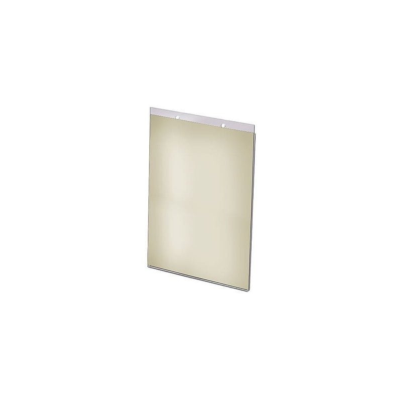 Azar Sign Holder, 5.5" x 8.5", Vertical, Wall Mounted, Clear, Acrylic, 10/Pack (162726)