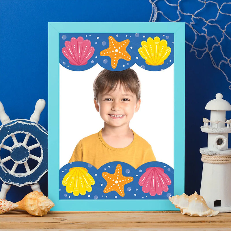 Creative Teaching Press EZ Border, Bulletin Board Border, 3" x 2', Sea Friends Seashells, 24/Pack, 3 Packs/Bundle (CTP11056-3)