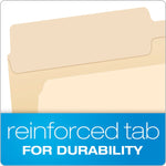 Pendaflex File Folder, 1-Tab, Assorted, Letter Size, Manila, 100/Box (R752 1/2)