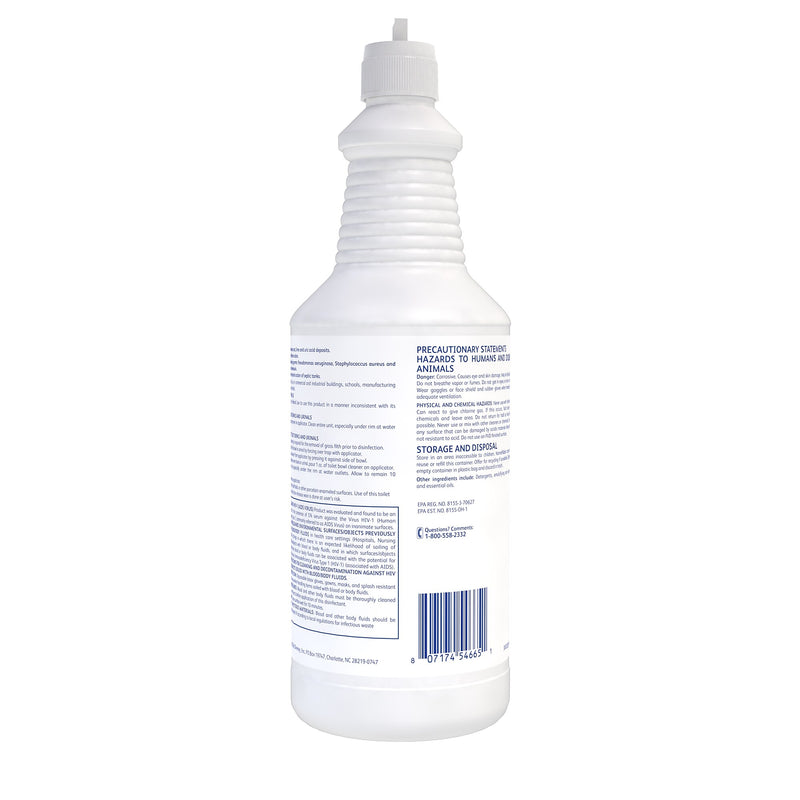Crew Heavy Duty Toilet Bowl Cleaner, Mint Scent, 32 oz., 12/Carton (04560)