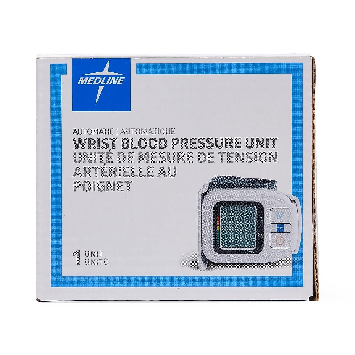 Medline Plus Digital Wrist Blood Pressure Monitor, 1/Box, White  (MDS3003)