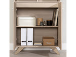 South Shore Helsy 65.25" 6-Shelf Bookcase with Adjustable Shelf, Soft Elm Laminated Particleboard (13869)