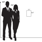 Azar Sign Holder, 8.5" x 11", Vertical, Wall Mounted, Clear, Acrylic, 10/Pack (122021)