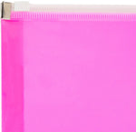 JAM Paper Premium Plastic Document File, 1 Pocket, Letter, Pink, 3/Pack (218Z1hopix3)