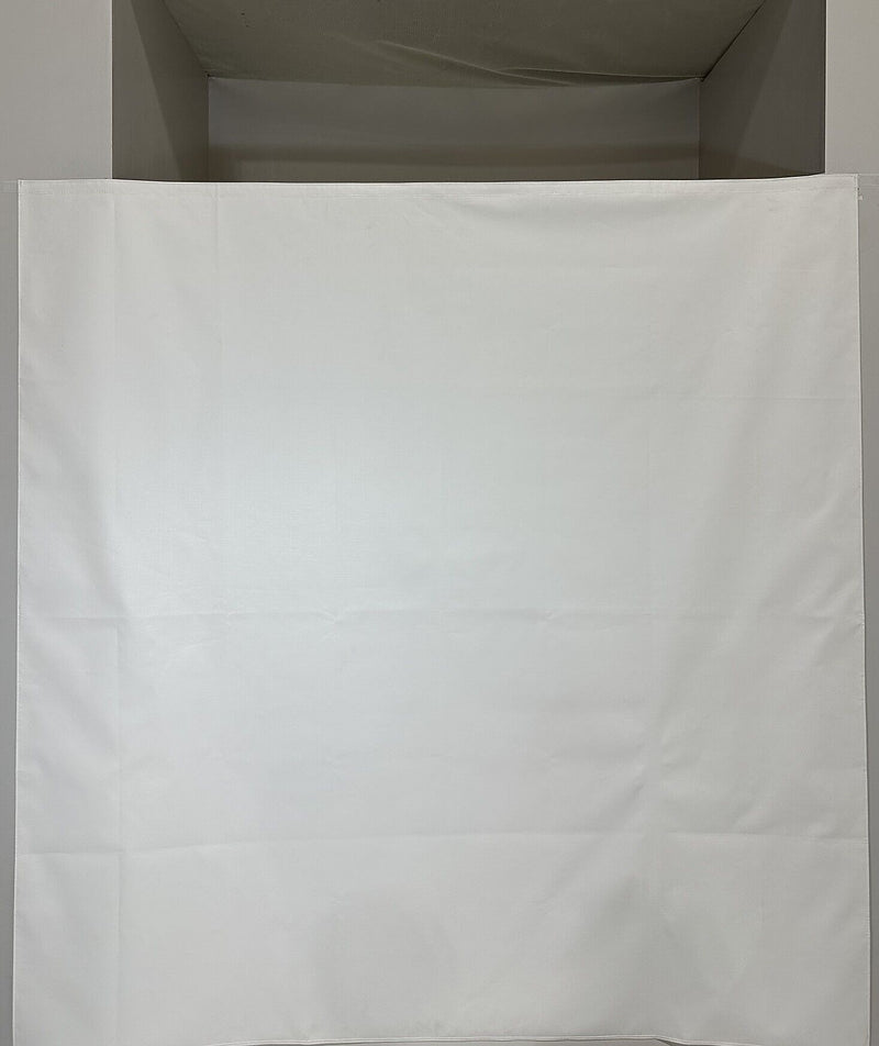 Gary Manufacturing  Anti-Ligature 70" x 72" Vinyl Shower Curtains, Hook & Loop Strips, White, 12/Case (STPSTDVS)