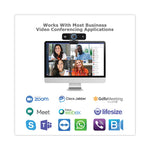 Adesso CyberTrack K4 4K Ultra HD Webcam, 8 Megapixels, Black