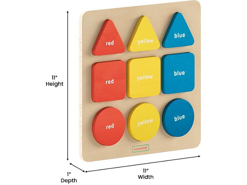 Flash Furniture Bright Beginnings Basic Shapes STEM Puzzle Board (MK-MK00590-GG)