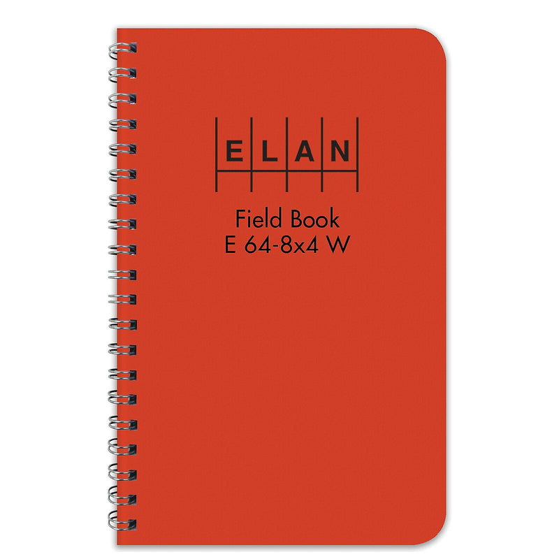 ELAN Field Surveying Computation Notebooks, 4.63" x 7.25", 100 Sheets, Orange (E64-8X4W ORG-6)