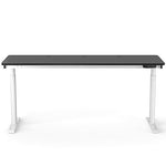 VersaDesk PowerLift 72"W Electric Rectangular Adjustable Standing Desk, Black/White (PLSDR7224-WB-APP)