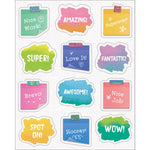 Happily Ever Elementary Creatively Inspired Doodle Motivators Shape Stickers, Multicolored, 72/Pack, 12 Packs/Bundle