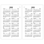 2026 AT-A-GLANCE 6" x 3.5" Daily Desk Calendar Refill Pages, White/Black (E017-50-26)
