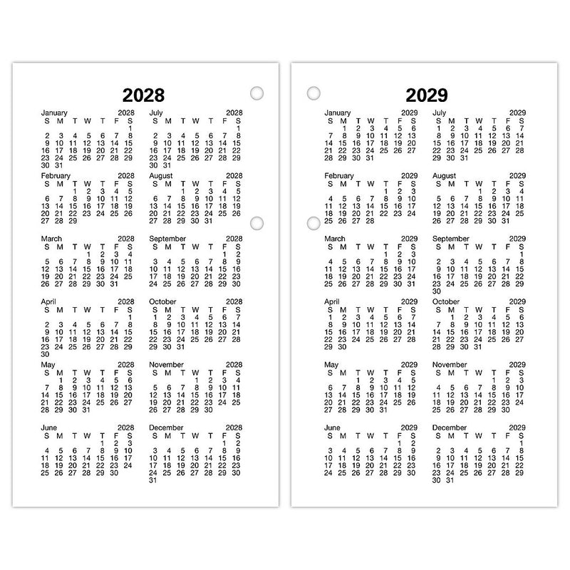 2026 AT-A-GLANCE 6" x 3.5" Daily Desk Calendar Refill Pages, White/Black (E017-50-26)