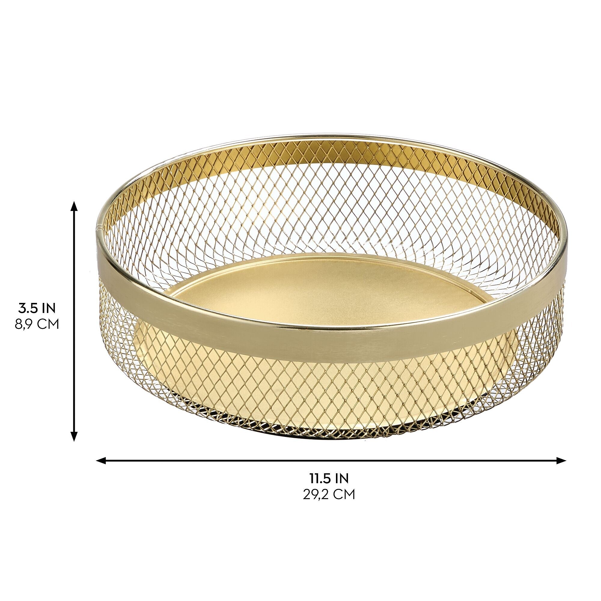 mDesign Steel Organizer, Soft Brass (25962)