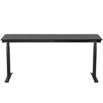 VersaDesk PowerLift 72"W Electric Rectangular Adjustable Standing Desk, Black (PLSDR7224-BB-APP)