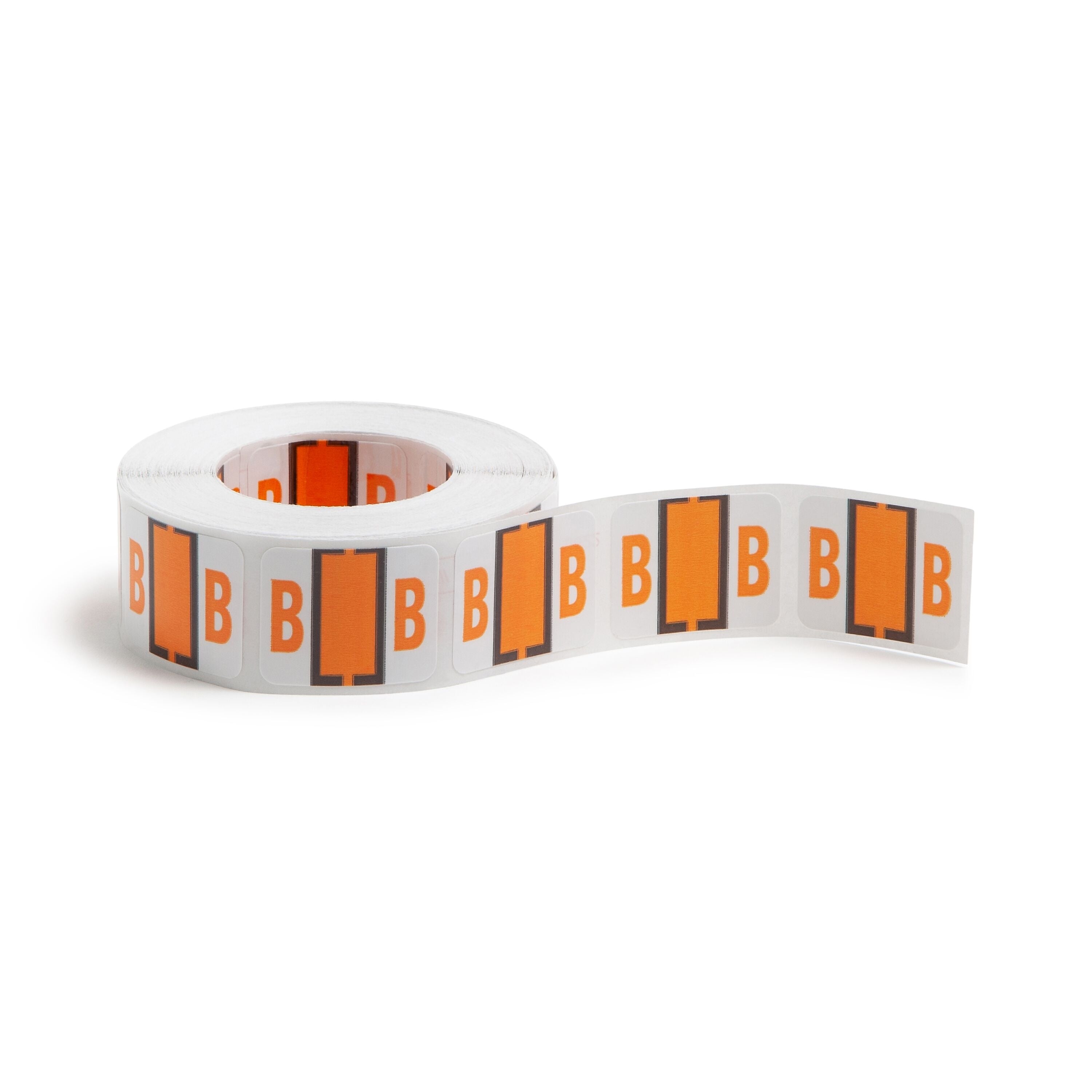 Smead BCCR Color Coded Alphabetic Labels, B, Light Orange, 500/Roll (67072)