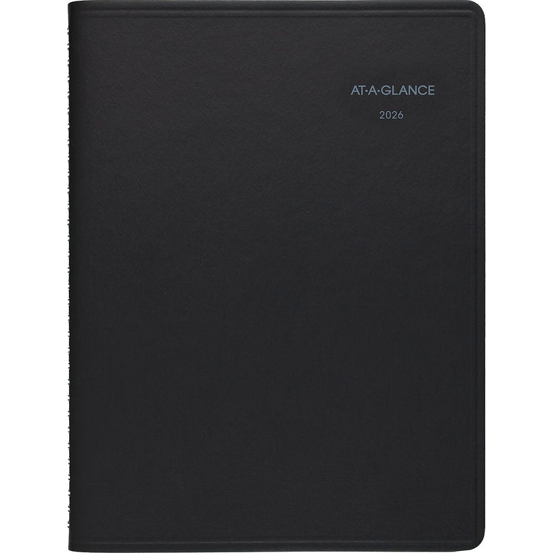 2026 AT-A-GLANCE QuickNotes 8.25" x 11" Weekly & Monthly Appointment Book, Faux Leather Cover, Black (76-950-05-26)