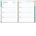 2026 Global Printed Products Pink Marble 8.5" x 11" Weekly & Monthly Planner, Paperboard Cover (NRY26-8511-01)