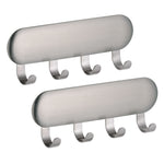 iDESIGN Hooks, Brushed Nickel, Stainless Steel, 2/Pack (28164M2)