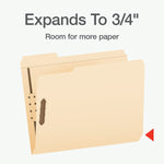 Pendaflex File Folder, 1-Tab, Assorted, Letter Size, Manila, 50/Box (1006993)