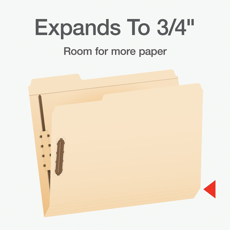 Pendaflex File Folder, 1-Tab, Assorted, Letter Size, Manila, 50/Box (1006993)