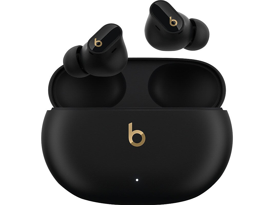 Beats Studio Buds + Wireless Noise Canceling Bluetooth Earbuds, Black/Gold (MQLH3LL/A)