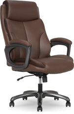Thomasville Danvers Ergonomic Polyurethane Big & Tall Chair, 400 lb. Capacity, Dark Walnut Brown (52403-DBRN)